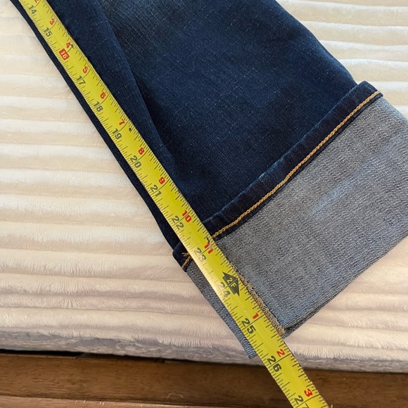 Chico’s So Slimming Sparkle diamond Stripe crop Jeans Chicos size 2 or size 12 - Picture 6 of 7